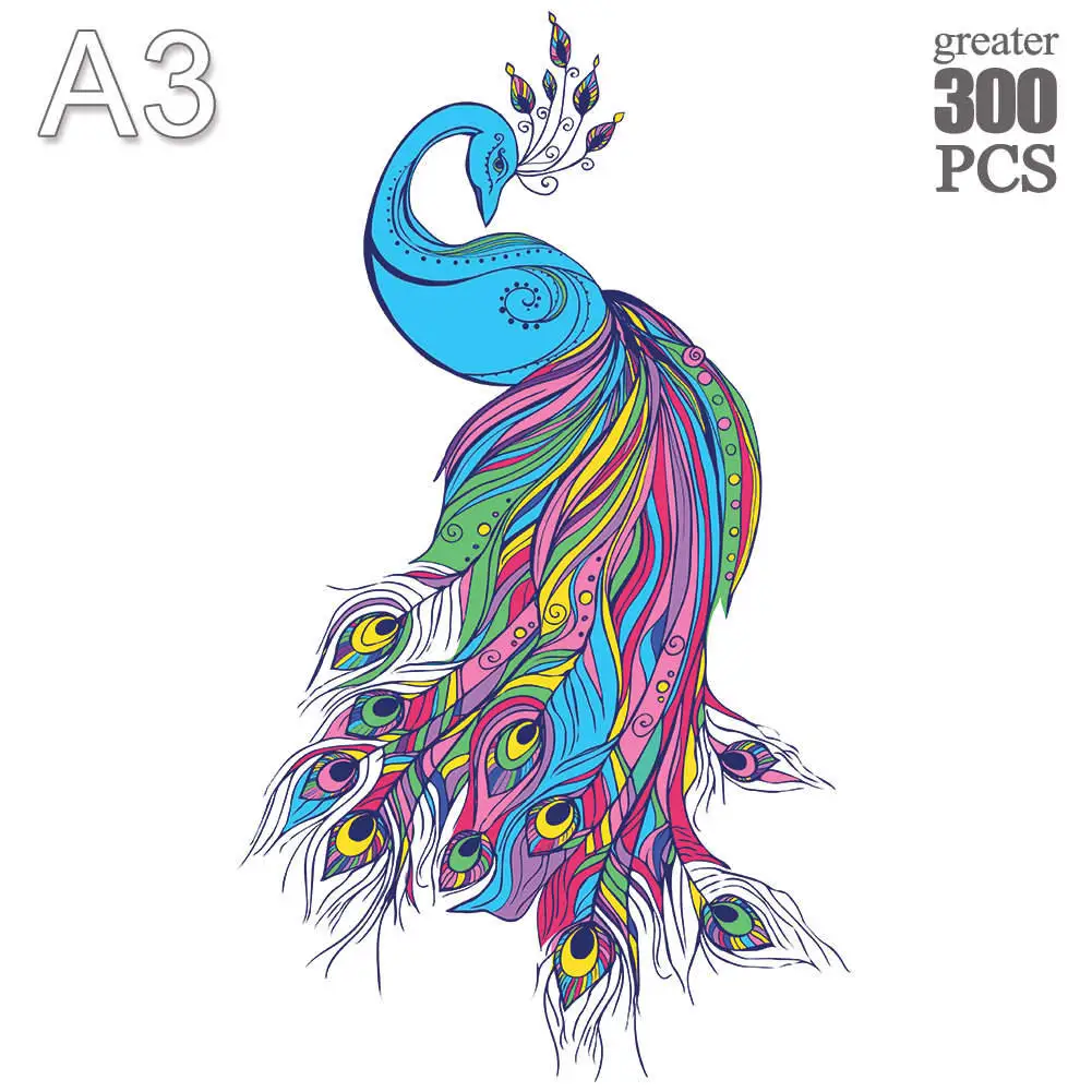 

3D animal Wooden Jigsaw bird Puzzle Gift Interactive Games Toy Adults Kids Game Educational Fabulous Home Decor 2022