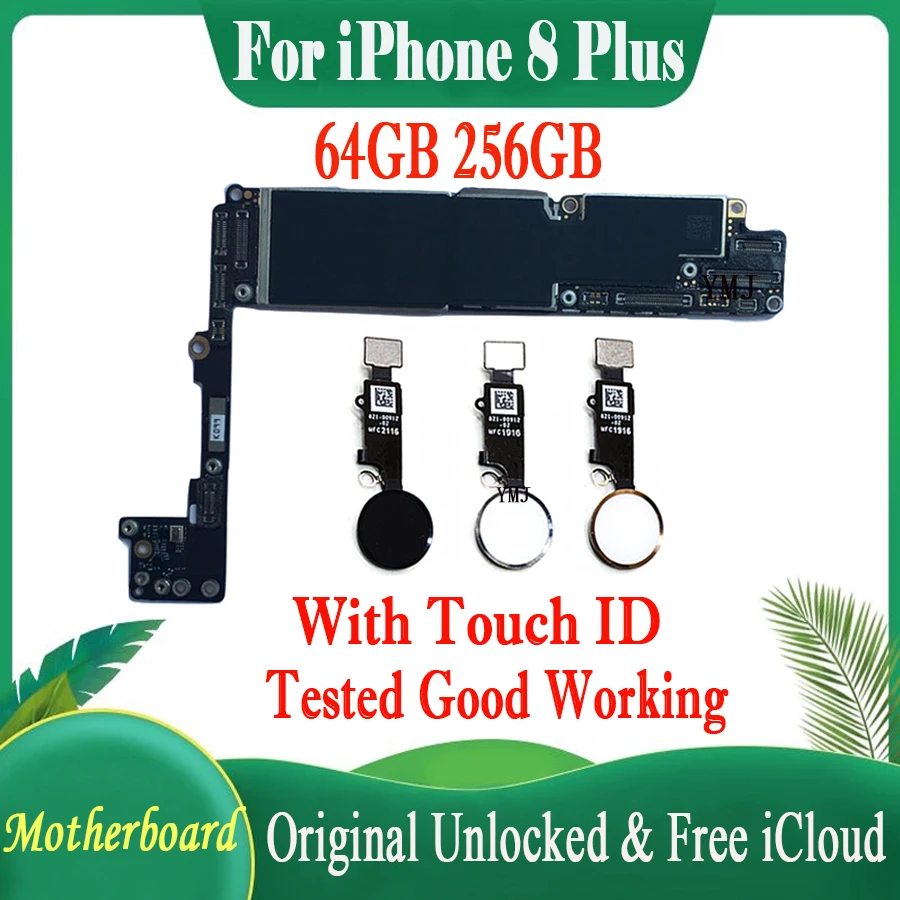 

Оригинальная материнская плата для iPhone 8 Plus материнская плата с/без Touch ID логическая плата 64 Гб 256 ГБ разблокированная материнская плата бесплатная проверка iCloud