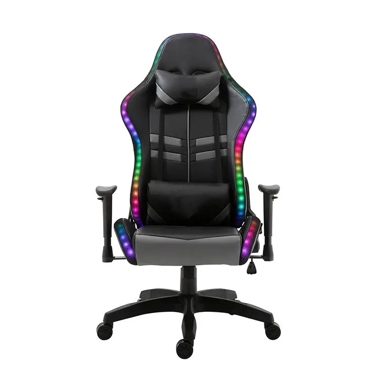 

Free Sample Pc Racing Computer Reclining Leather Game Gamer Dropshipping Led Gaming Chair With Footrest