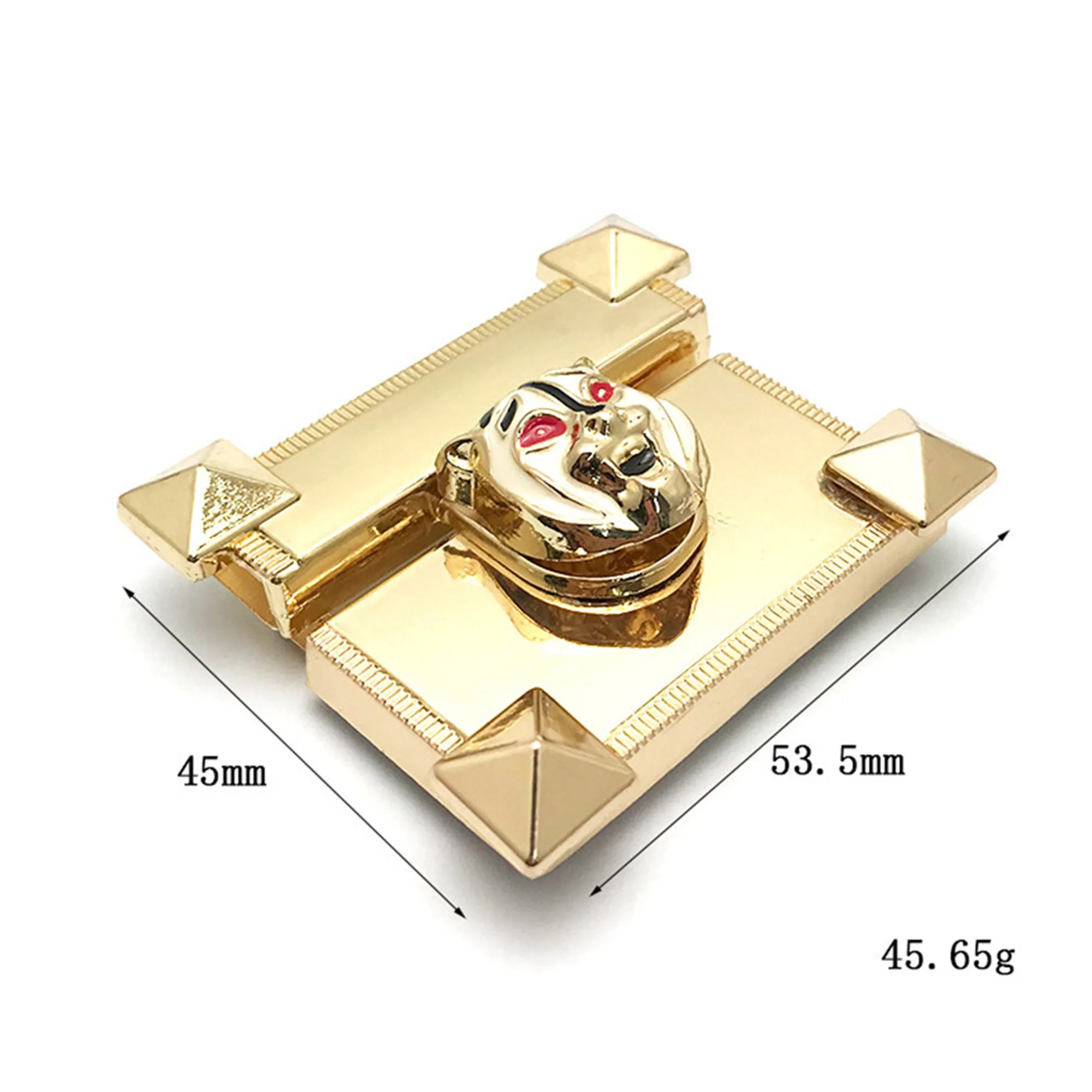 

20 Pcs Metal Mortise Bag Lock Zinc Alloy Die-casting Tiger Lock Snap Decorative Clasps Closure Leather Craft Hardware Accessory