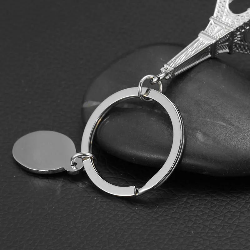 Винтажный металлический мини-брелок с Французской Эйфелевой башней Парижа для