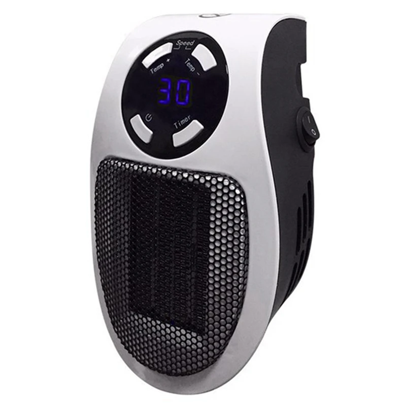 

Mini Heater Portable Electric Space Heater Home Hot Heater Office Desktop Hot Heater Quick Heat Thermostat UK Plug