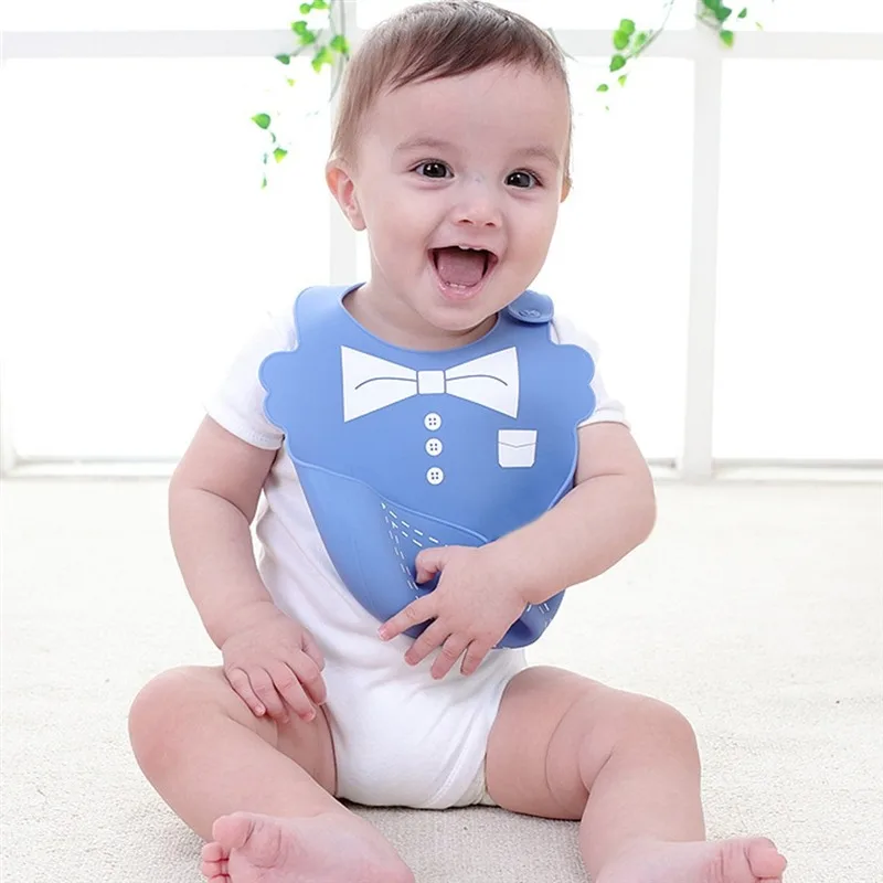 

Waterproof Baby Silicone Bibs Burp Cloths Toddler Kids Adjustable Feeding Apron Saliva Bandana Newborn Cartoon Aprons Baby Bibs