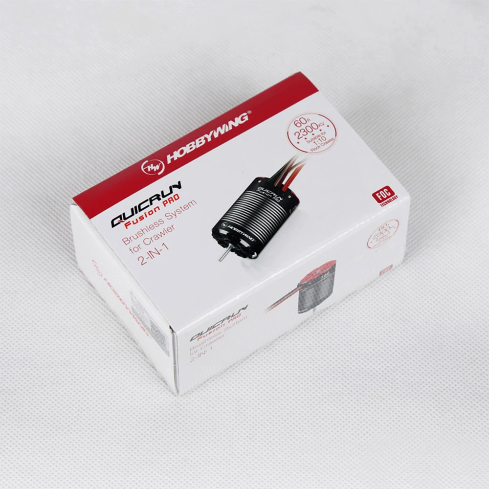 Новый бесщеточный сенсорный двигатель HobbyWing quirun Fusion Pro 540 2300KV встроенный 60A ESC 2 в 1