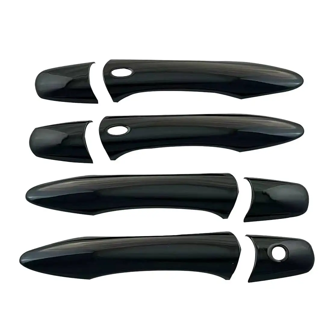 1 комплект внешних накладок на дверные ручки с 2 отверстиями для умных ключей, подходит для Infiniti QX60 QX70 QX80 2020-2013 2012 2011 2010 2009 2008