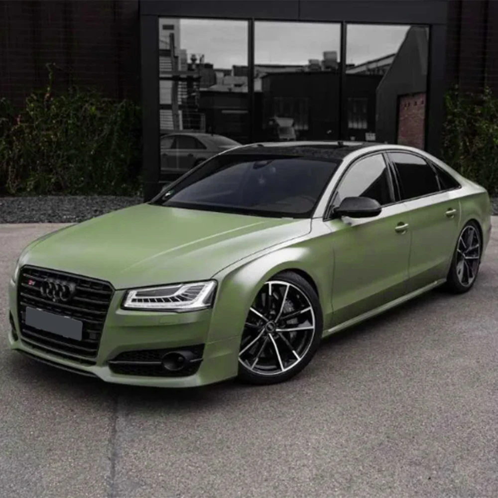 

SUPER MATT LIME GREEN Esign Brand 3M Quality Vinyl Wrap Car Film Covering with Air Bubble Free Low Tack Glue 1.52*18M