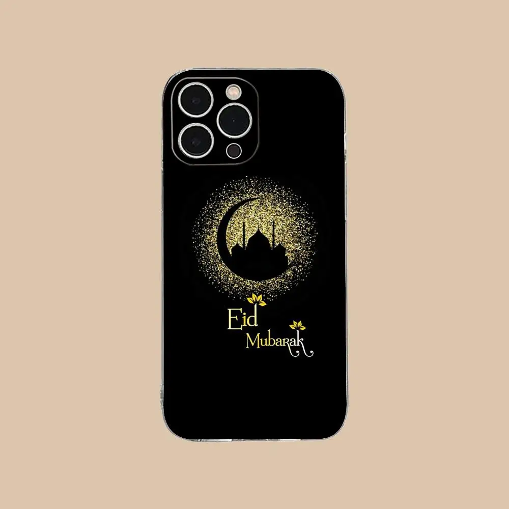 Чехол для телефона «Ид Мубарак» для iPhone 17, 16, 15, 14, 13, 12, 11, X, XR, XS, Air, Pro, Max, Plus, Mini – Мягкий прозрачный чехол из ТПУ (art.: 3920db7c68ef7) - 3920db7c68ef7