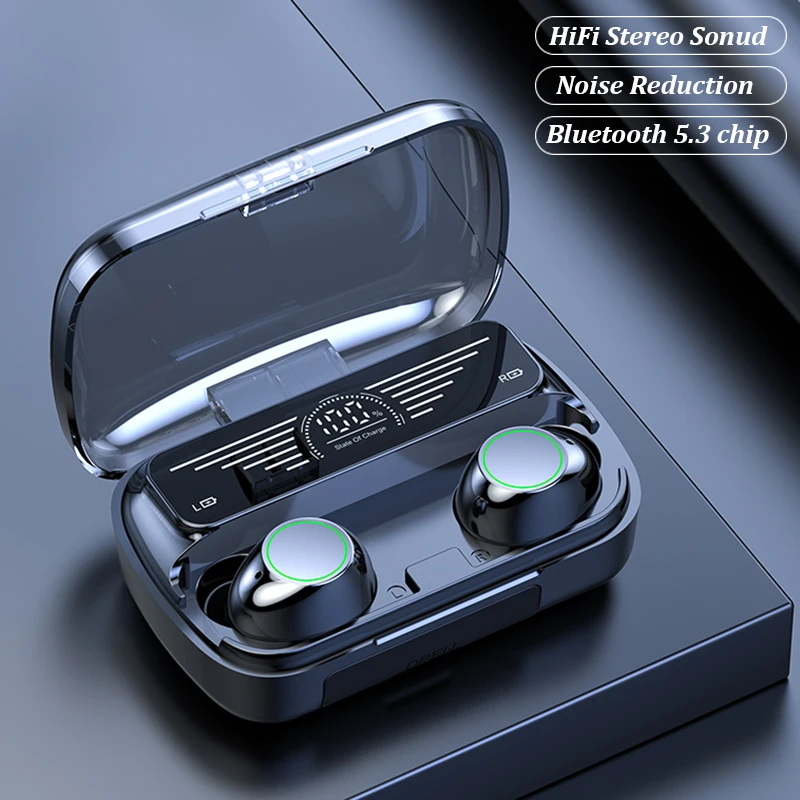 TWS Bluetooth Earphones 1200mAh Charging Box Wireless Headphones 9D Stereo Sports Waterproof Earbuds With Microphone Headsets |