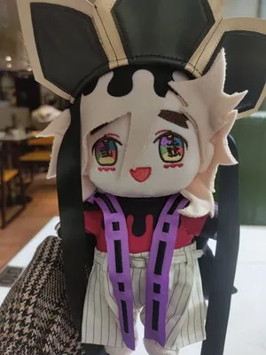 Anime Demon Slayer Kimetsu No Yaiba Douma 20cm Body Doll Plush Toy Stuffed Clothes Costume Suit Cosplay Cute Collection Gifts |