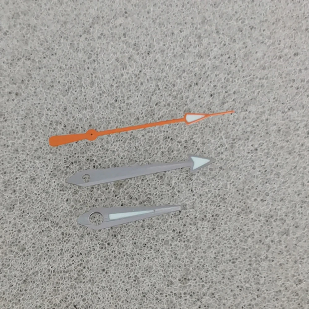 Modified Watch Hands Accessory P-flower Silver Watch Hands Blue Luminescent Three-hand Watch Hands Fit NH35 NH364R 7S Movement