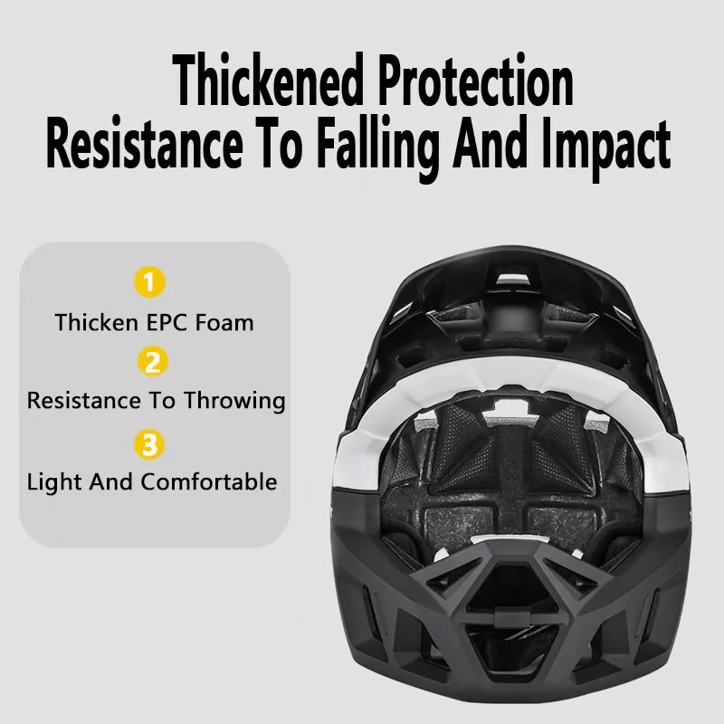 Полнолицевой шлем для защиты от столкновений Mtb взрослых внедорожный горный