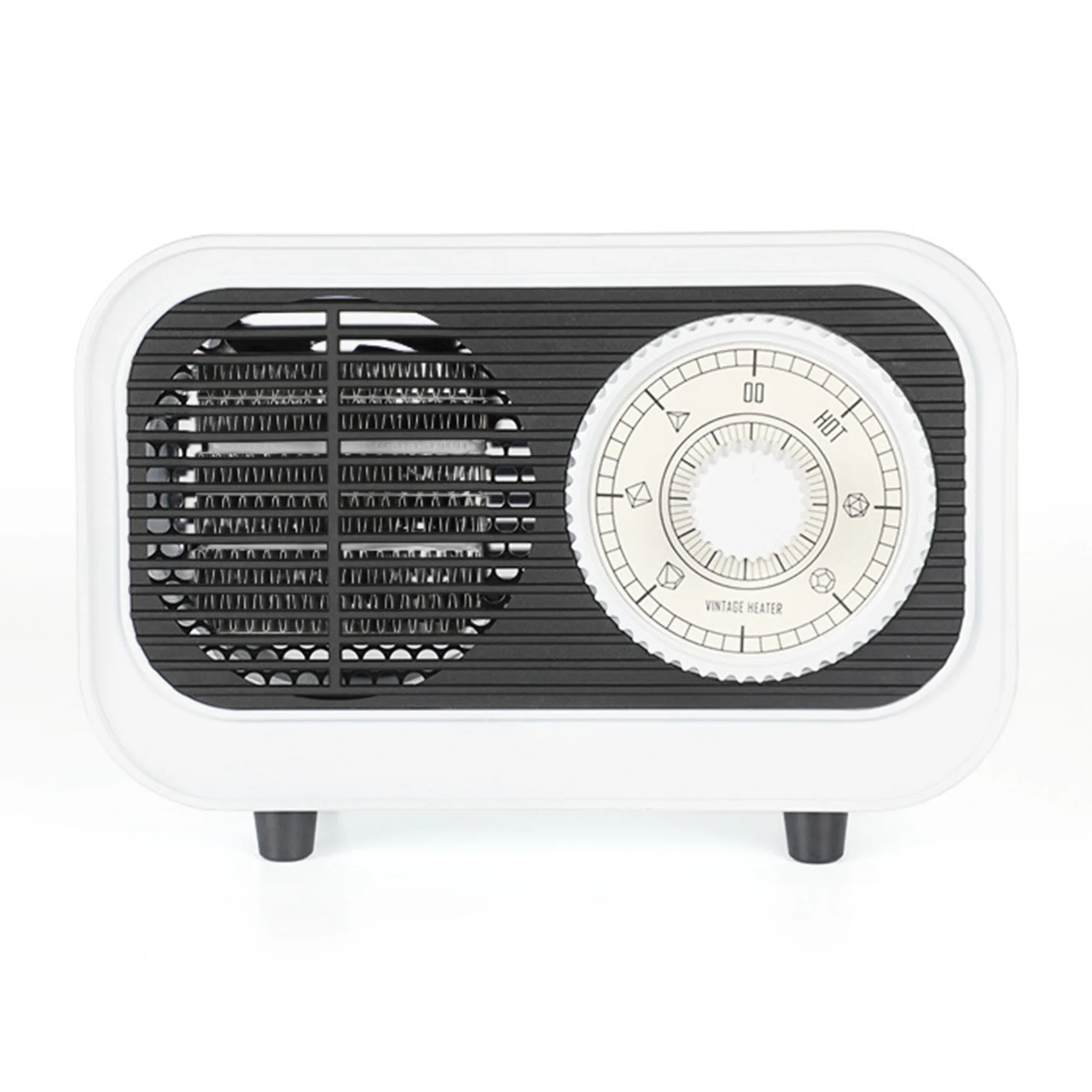 220 В Ретро Мини-нагреватель Регулируемый термостат Вентилятор теплого воздуха