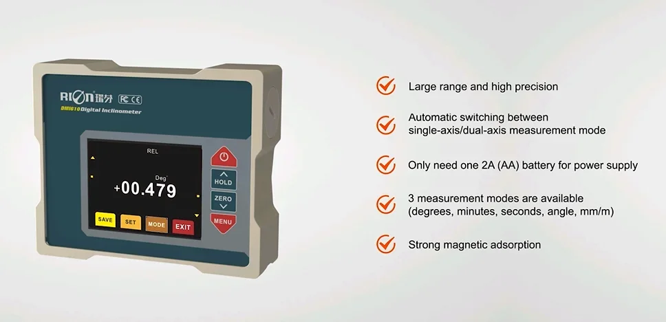 Двухрежимный цифровой Клинометр высокая точность угла фотоэлемент Заводская