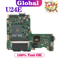 kefu u24 mainboard for asus u24e u24a p24e p24a laptop motherboard rev2 0 hm65 ddr3 main board test ok