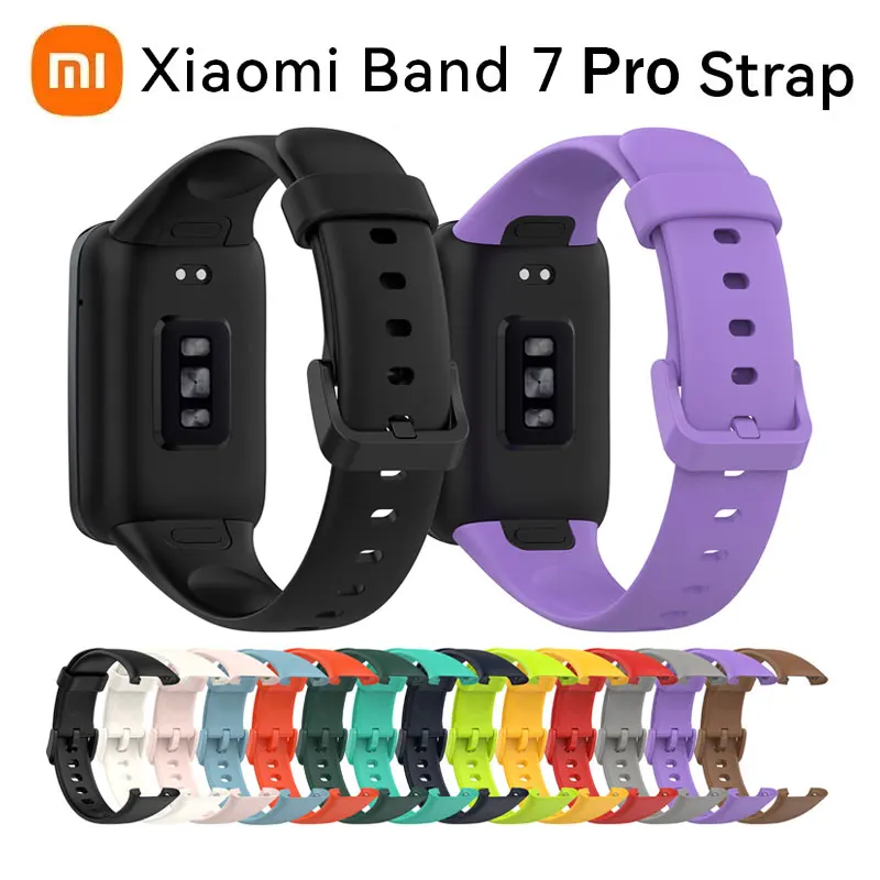 

Ремешок для Xiaomi Mi Band 7 Pro двухцветный, мягкий силиконовый браслет для Mi Band 7 Pro