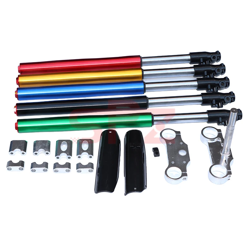 710MM front inverted fork shock absorption 45MM suitable for Chinese dirt pit bicycle CRF KLX with protective cover