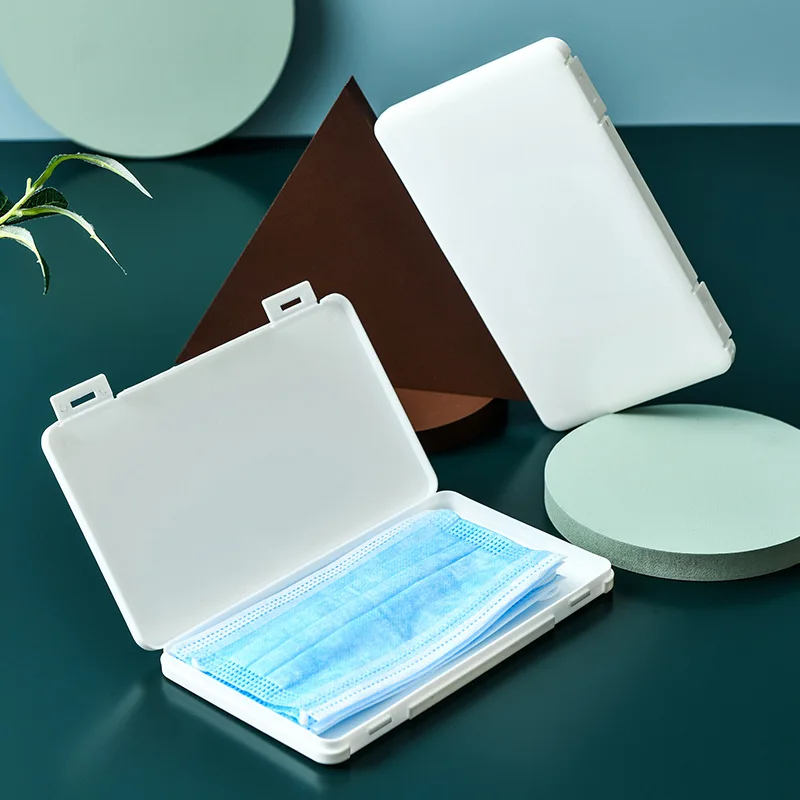 

Dustproof and Moisture-proof Cleaning Box Disposable Mask Box Transparent Plastic Box Anti-pollution Mask Storage Box