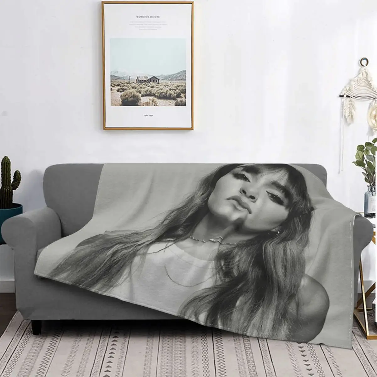 

Spanish Singer Aitana Blanket Sofa Cover Velvet Spring/Autumn Music 3D Print Gift Throw Blankets for Home Travel Bedding Throws