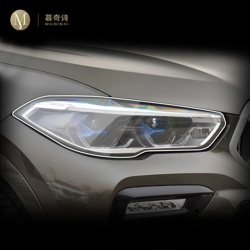 

For BMW G06 X6 2020-2021 Car Exterior Headlight Anti-scratch TPU Protective film Anti-scratch Repair film Accessories Refit