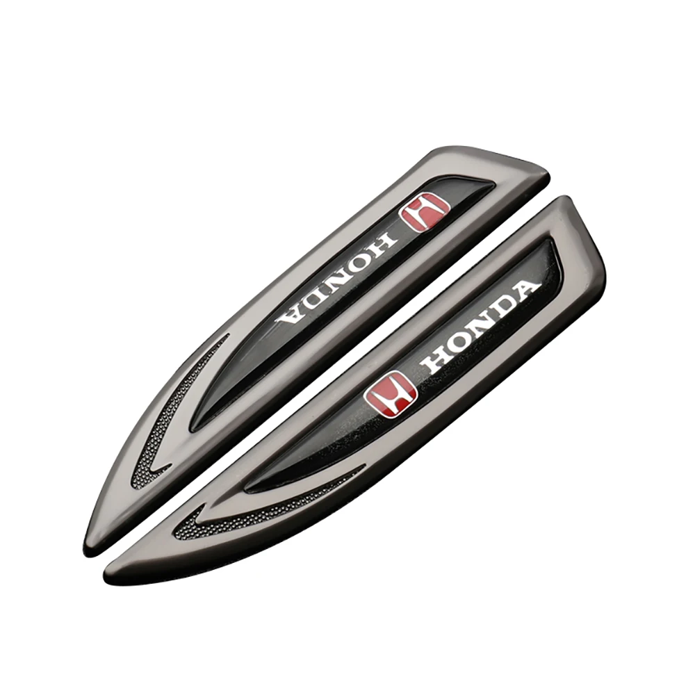 

Автомобильный 3D металлический логотип, боковая наклейка на крыло кузова, автодекор, аксессуары для Honda CIVIC Mugen CITY Pilot Type R Type S RR Insight Jazz