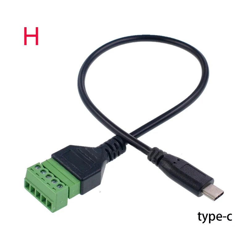 Фото USB-мама Mini USB Type-C RCA «папа-мама» винтовая клемма стереоразъем разъем-адаптер кабель 3,5 мм 6,5 мм пост №3