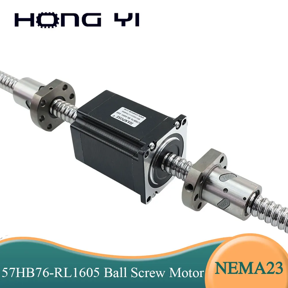 

Free Shipping nema 23 57HB76-RL Ball Screw motor 57X76mm 2.8A 189N.Cm 1605 100mm 200mm 300mm for Drawing instrument
