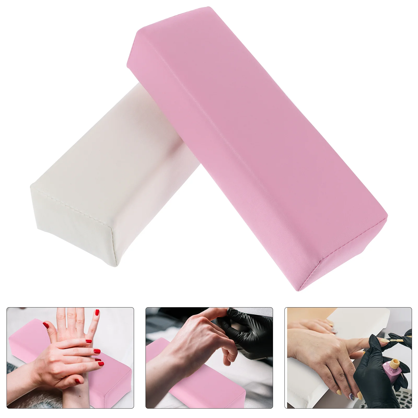 

2Pcs Pillows Practical Comfortable Nail Hand Rests Manicure Hand Pillows for Salon