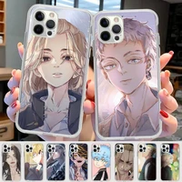 yndfcnb tokyo revengers phone case for iphone 11 12 13 mini pro max 8 7 6 6s plus x 5 se 2020 xr xs case shell
