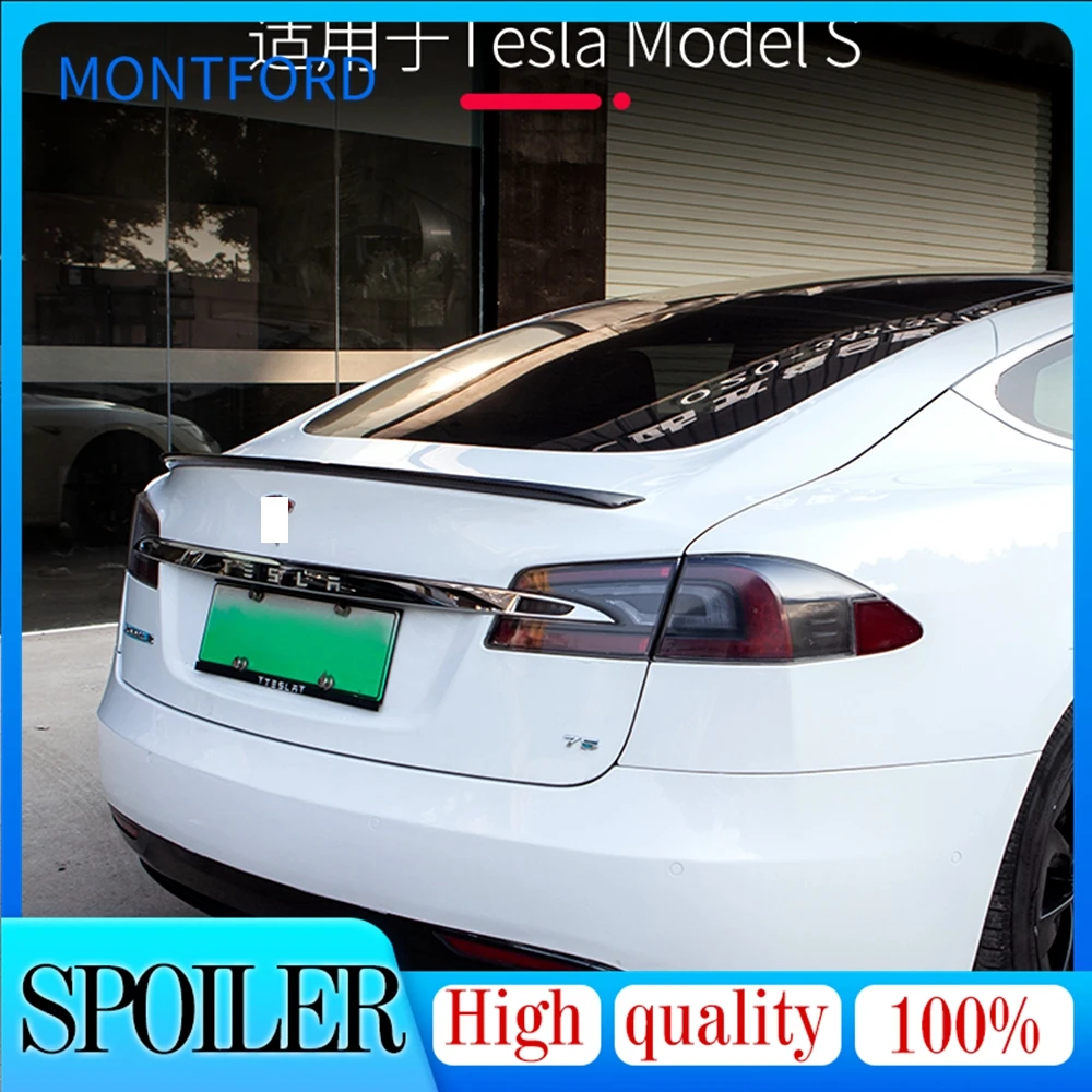 

Автомобильный Стайлинг для Tesla Model S 4 Door Sedan 2012 2013 2014 2015 2016 новый задний спойлер из углеродного волокна для багажника