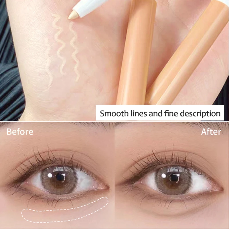 

Профессиональный консилер-карандаш, лежачий карандаш для шелкопряда, полное покрытие, для темных кругов, акне, пятен, контура лица, осветляе...