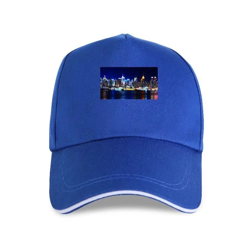 

New York City At Night - Graphic Cotton Baseball cap & Long Fashion Classic Style