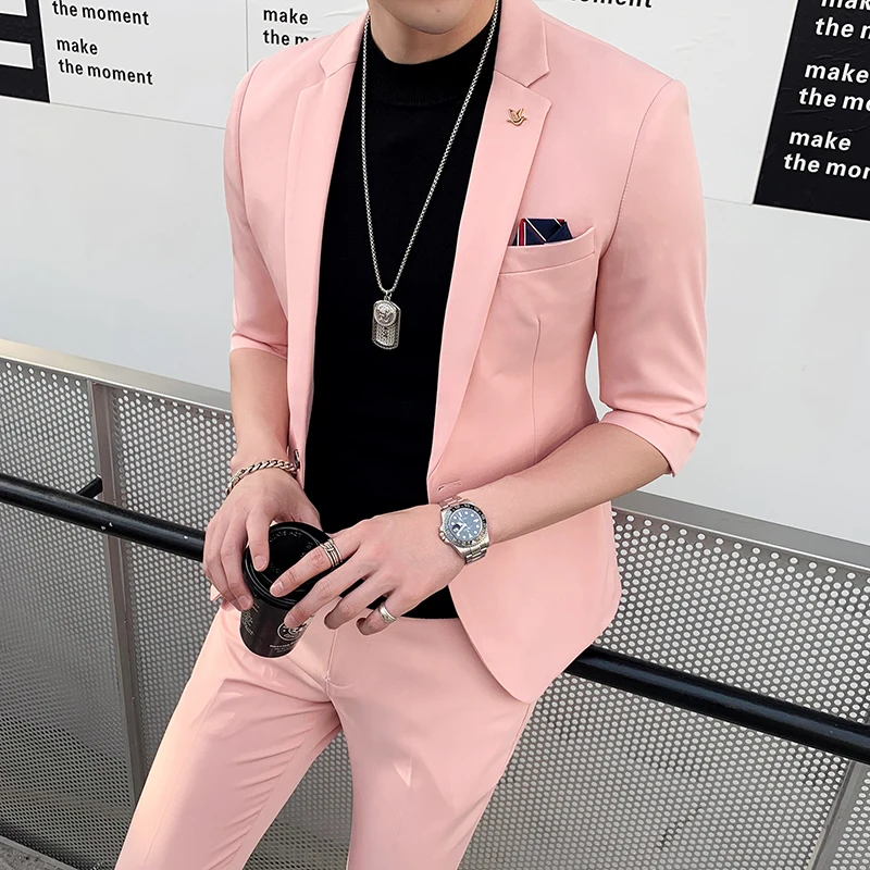 Half Sleeve Blazer Jackets + Trousers 