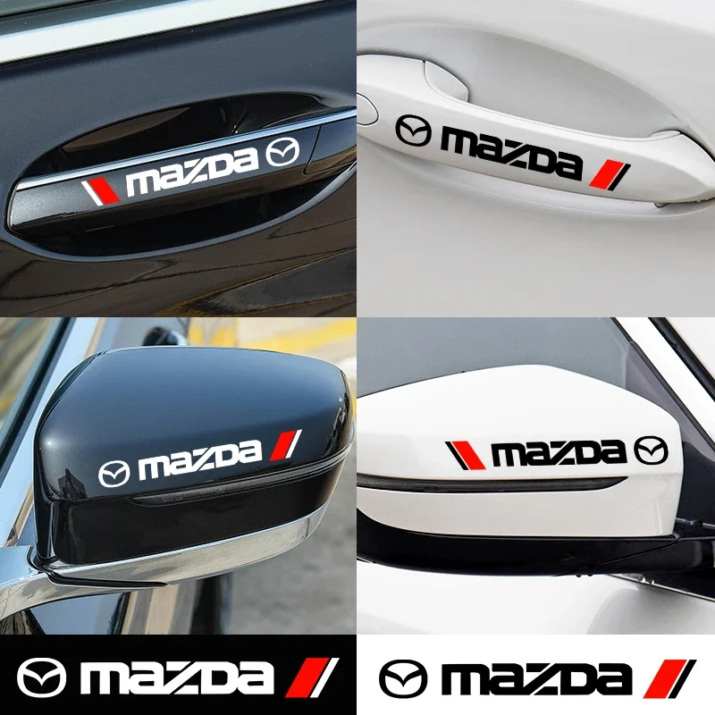 Прозрачная защитная пленка для дверных ручек автомобиля Mazda 2 3 5 6 M5 Ms CX-4 CX-5 CX6 M3 M6 MX3