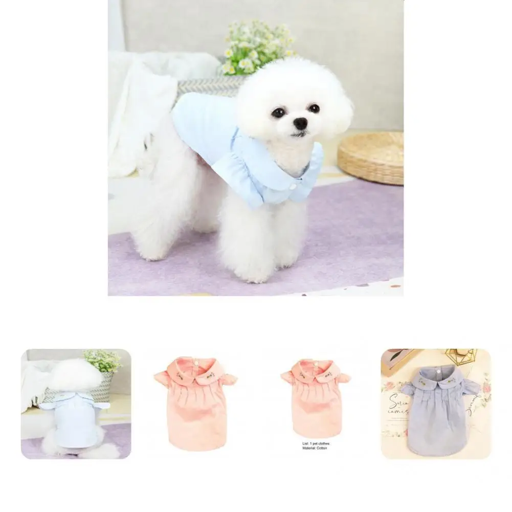 

Durable Pet Shirt Two-leg Easy-wearing Solid Color Pet Apparel Pet Apparel Pet Clothes
