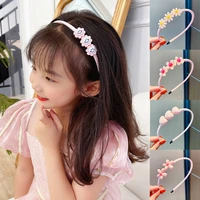 cute children cartoon hairbands lovely flower heart thin headbands for children kids baby girls hair hoops hair accessories