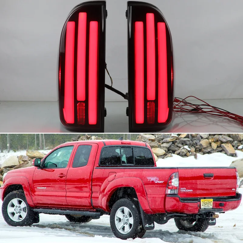 

Car LED Taillight Tail Light For Toyota Tacoma 2005-2015 Rear Driving Light + Brake Lamp + Reverse + Dynamic Red Turn Signal