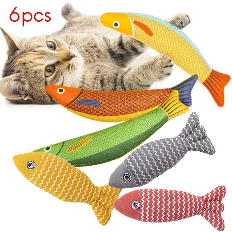 6 шт. игрушки для кошек кошачья мята