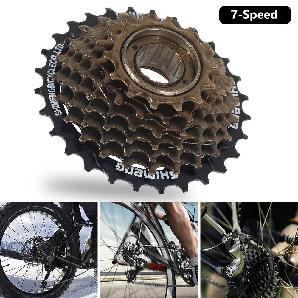 Cycling 6/7 Speed Cassette Bike Freewheel 14/16T/18T/ 20T/22T/24T/28T Flywheel Sprocket MTB Bicycle Bike Refit Accessories