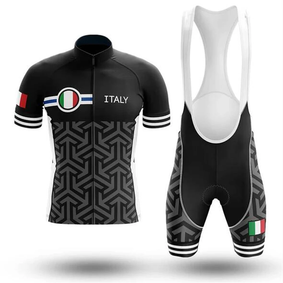 

Итальянская велосипедная одежда, комплект с коротким рукавом, быстросохнущая Мужская велосипедная одежда, летние велосипедные комплекты из Джерси, костюм с шортами для горного велосипеда