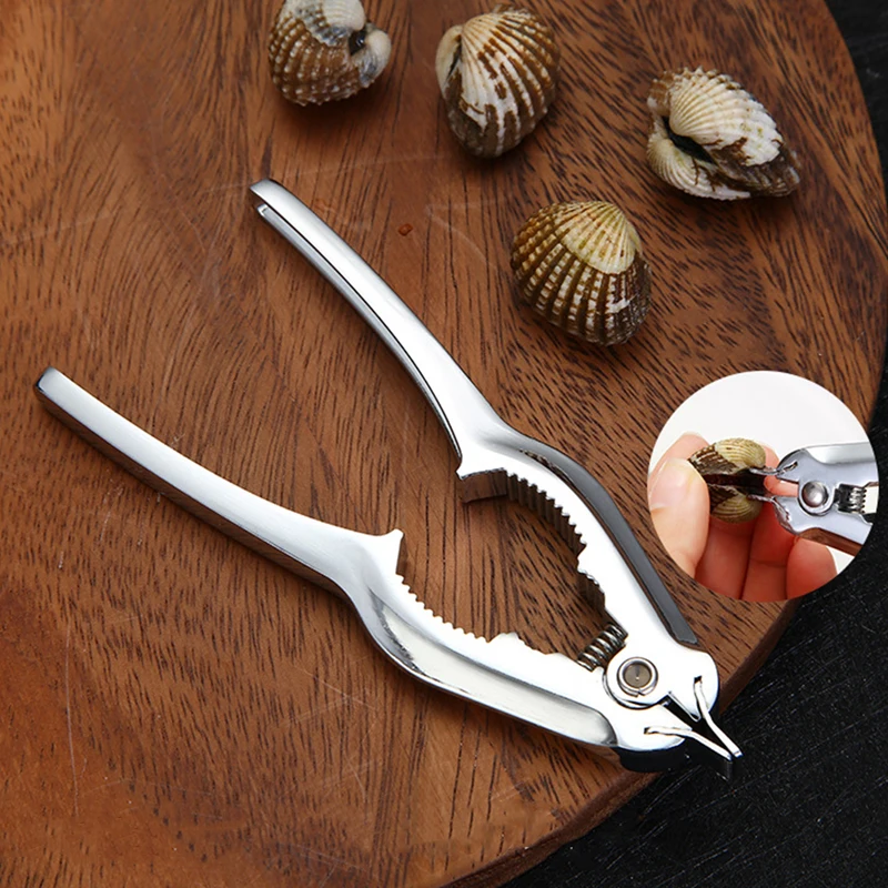

Blood Clam Clip Zinc Alloy Seafood Clip Automatic Spring Design Food Clip Kitchen Accessories