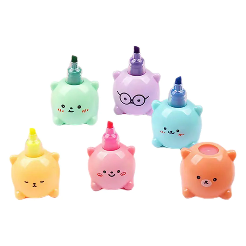 Портативный маркер для скрапбукинга с медведем закладки милые штабелируемые