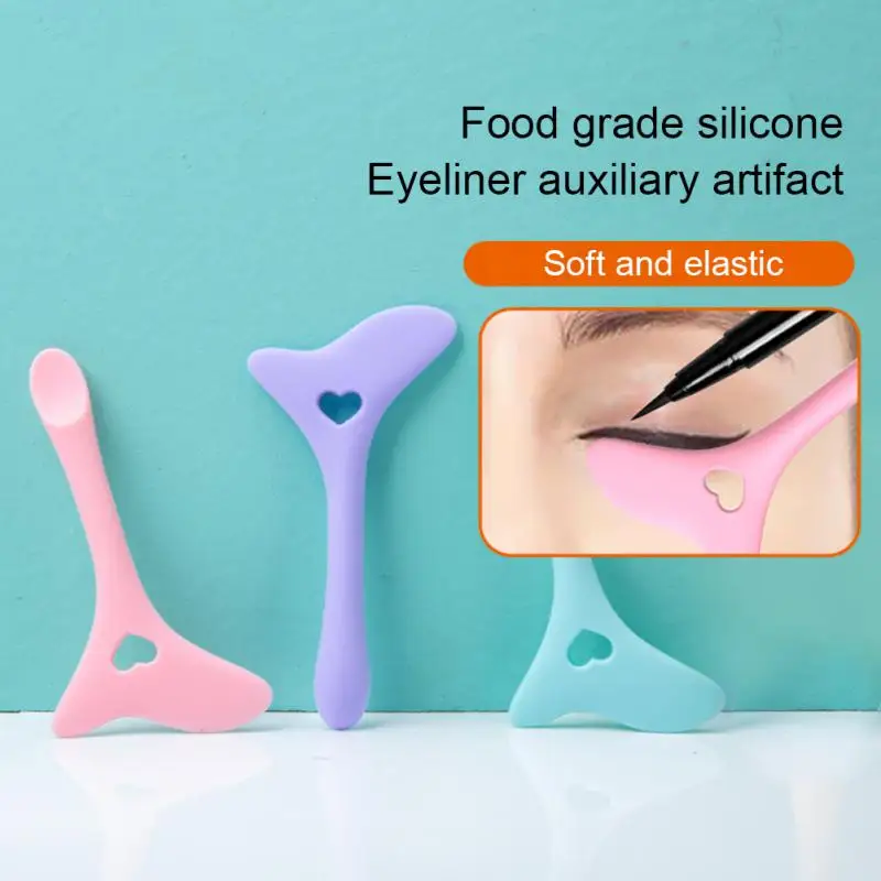 

New Beginner 5-in-1 Makeup Auxiliary Tools Eyelashes Eye Shadow Lipstick Positioning Silicone Eyeliner Aid Cosmetics Stencils