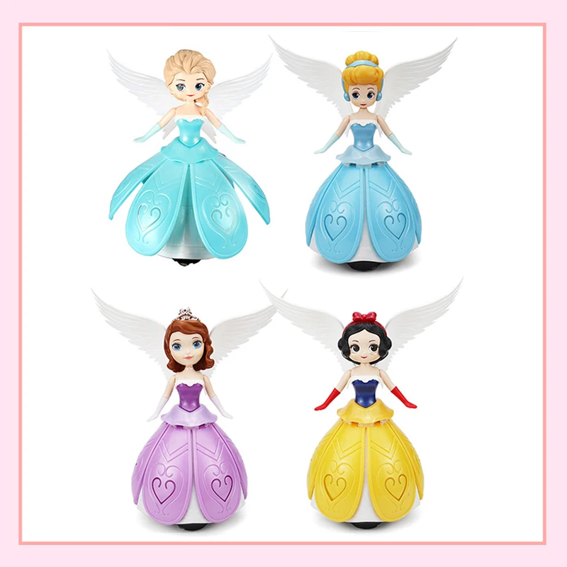 Персонаж мультфильма вращающийся танцевальный робот Замороженное Эльза Анна