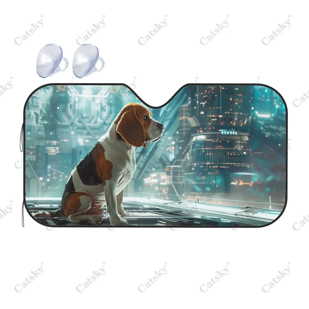 Космическая станция Beagle Dog солнцезащитный козырек на лобовое стекло автомобиля