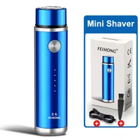 men electric razor mini usb hair shaver portable beard shaving machine washable knife easy to carry