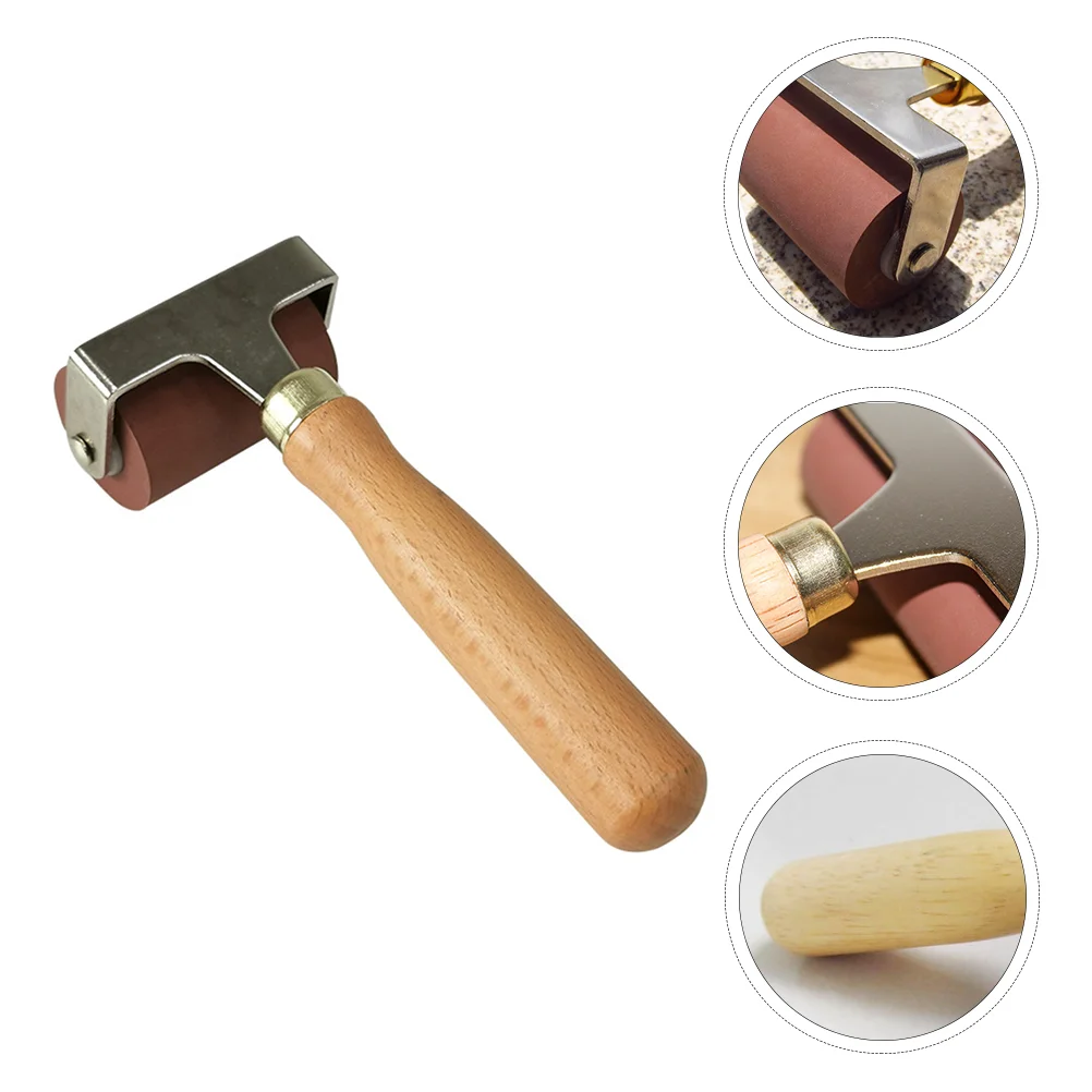 

Резиновый ролик с деревянным стержнем, принадлежности для изготовления чернил премиум-класса, инструмент для плетения, прочный черный клей для печати на обоях
