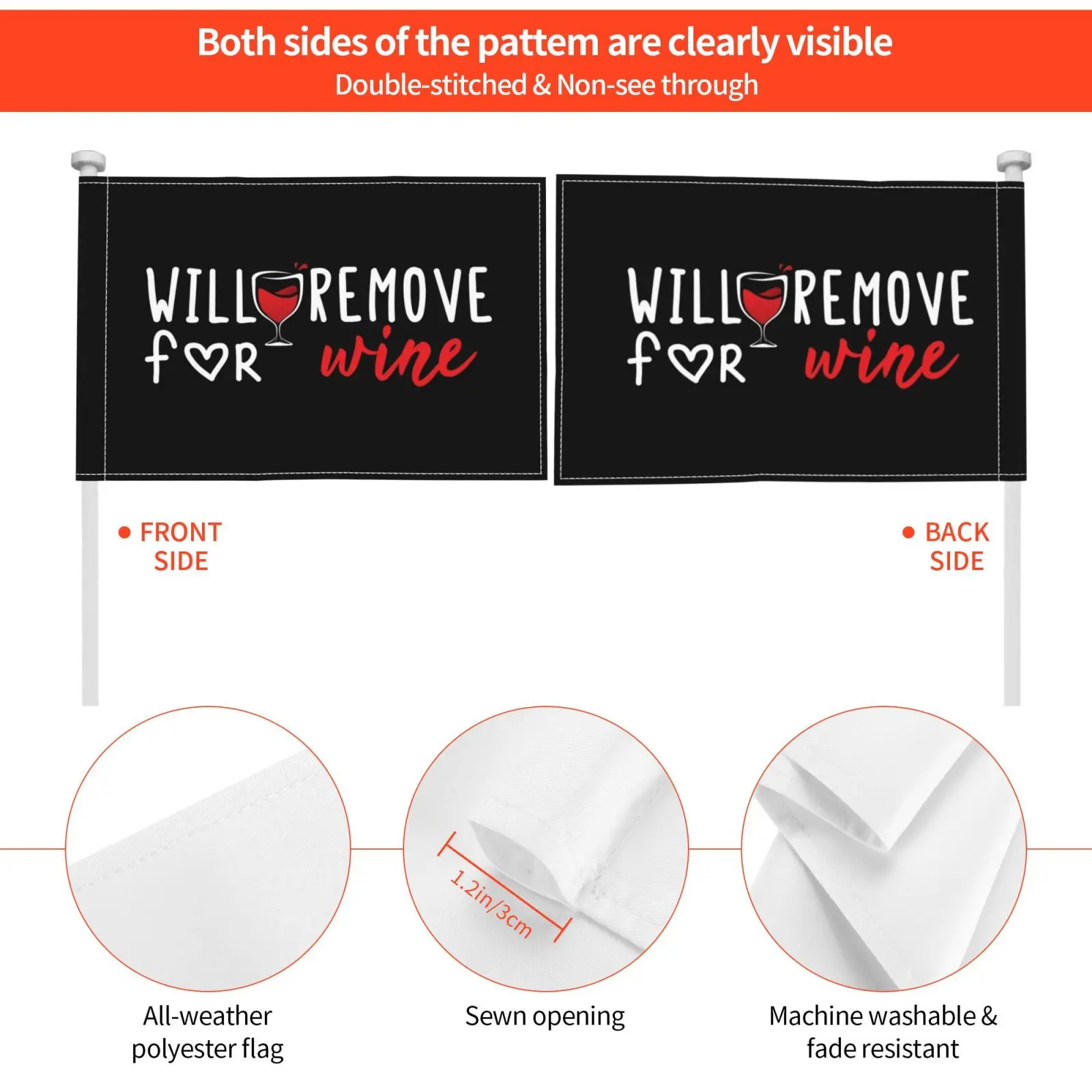 Будет удалять для вина забавные слова флаг автомобиль печать на заказ будет