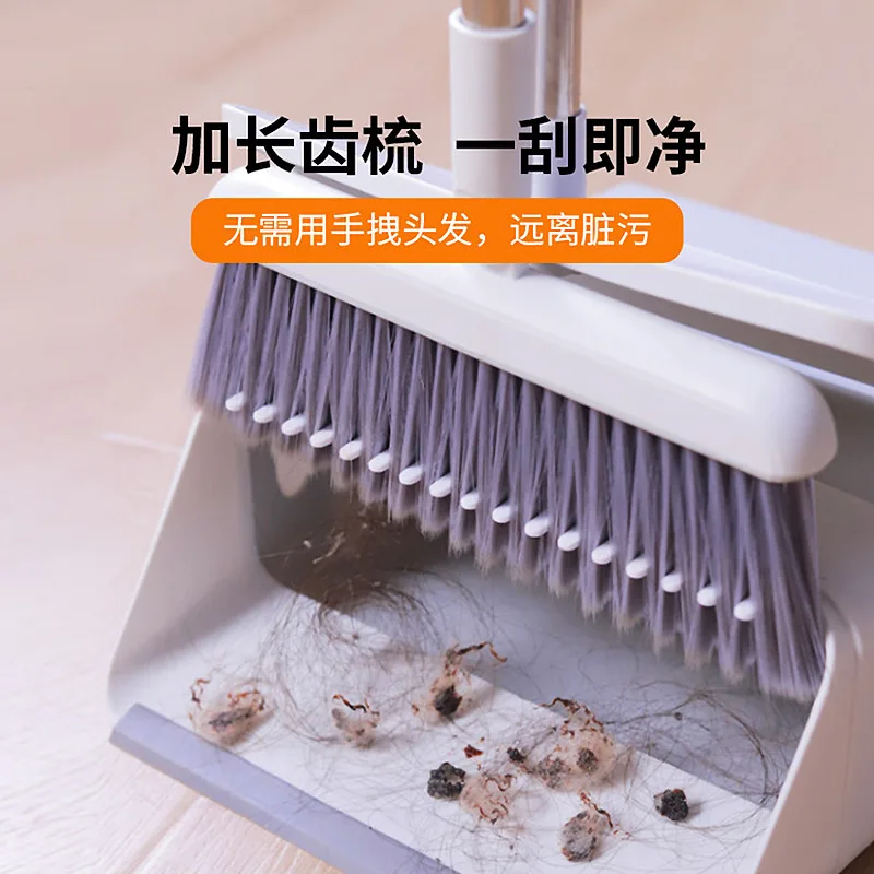 handle dust rotary broom cleaning hand dustpan broom for carpets garbage cleaning scoop pulizia casa kitchen tools and gadgets free global shipping