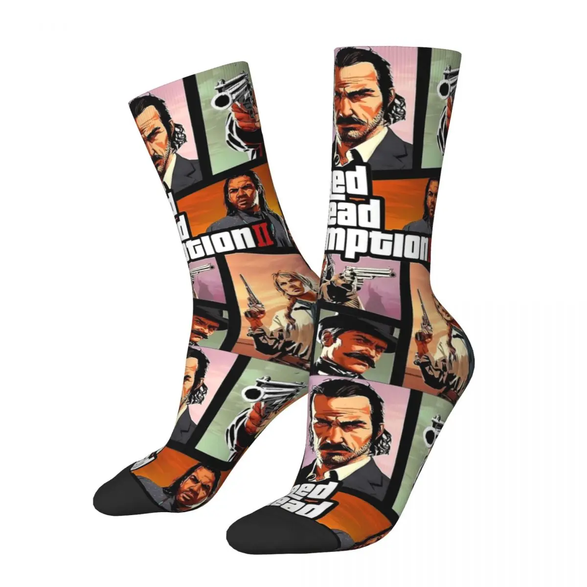 Зимние Теплые повседневные носки унисекс Red Dead выкупоривающие пот для скейтборда