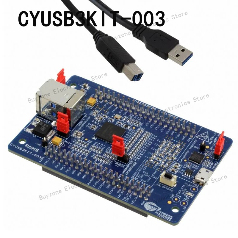 

CYUSB3KIT-003 макетная плата, CYUSB301X USB-управление, ядро ARM9, 512KB RAM, USB 3,0, GPIF II